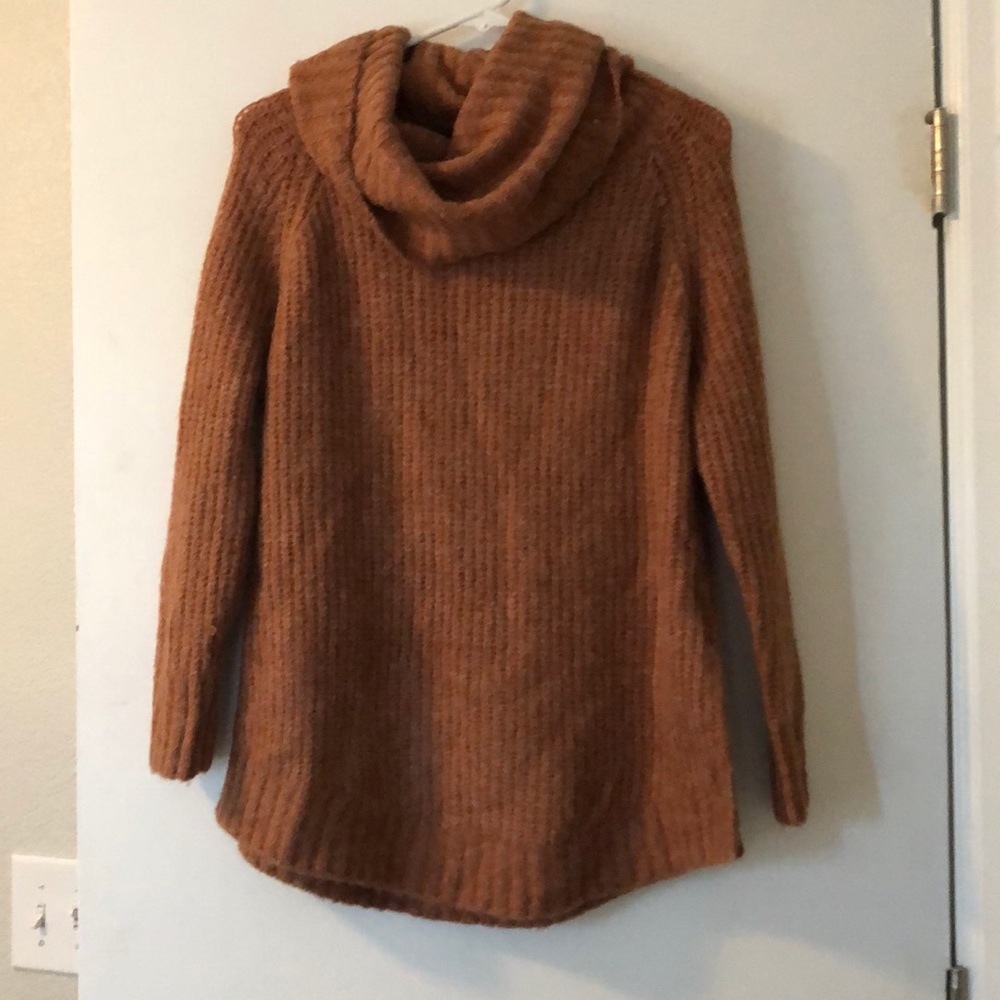 cowl neck sweater